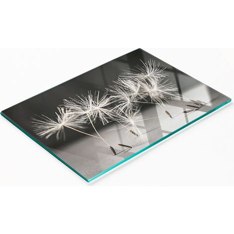 Pannello decorativo multifunzionale da cucina in legno temperato con motivo a dente di leone, 80x52 cm. (1/5)