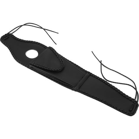 Cache-bouchon de réservoir de moto avec pochette, en cuir PU, compatible XL 883 1200, bordure en corde tressée 48. (1/5)