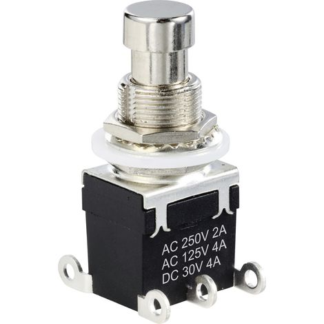 TRU COMPONENTS TC-12193720 Druckschalter DPDT mit Lötanschlüssen Schaltstrom (max.): 4 A 1 St. (1/3)