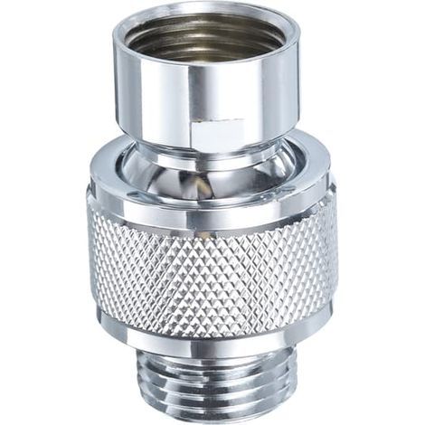 Raccord de douche à rotule, pommeau de douche G1/2 en laiton, vanne de régulation de débit. (1/4)