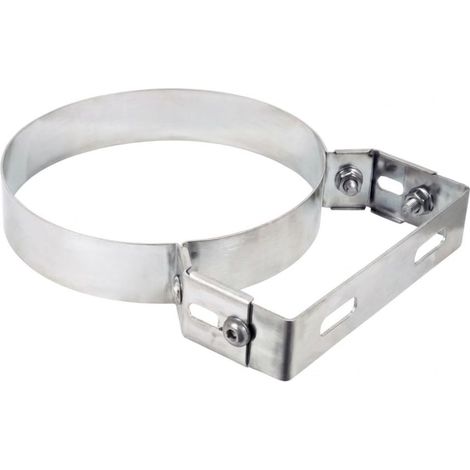 MAKA Collare a Muro Regolabile Canna Fumaria Doppia Parete Inox Ø 80 mm (esterno 100) (1/5)