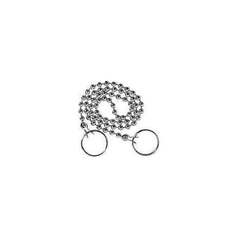 Kit catena 1M con 4 anelli e 4 clip