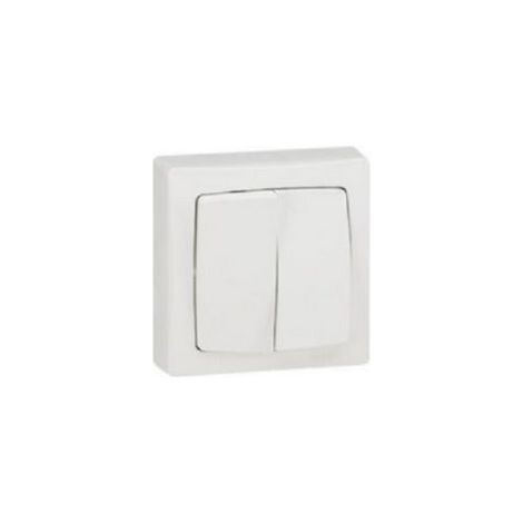 Interrupteur va et vient + poussoir en saillie complet - 086007- Legrand