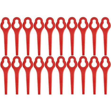Confezione da 100 lame di ricambio per decespugliatore a batteria GFART 18 - Lama in plastica per decespugliatore GFART