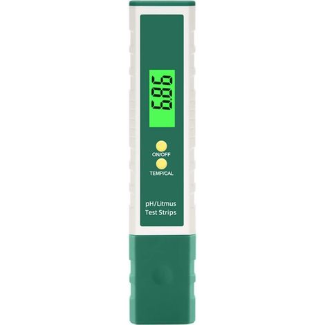 Wasserqualitätsprüfer, pH-Meter, Wasserqualitätsprüfer mit Temperaturfunktion, digitales pH-Meter für Trinkwasser, Hydrokultur, Schwimmbäder, Aquarien (1/5)