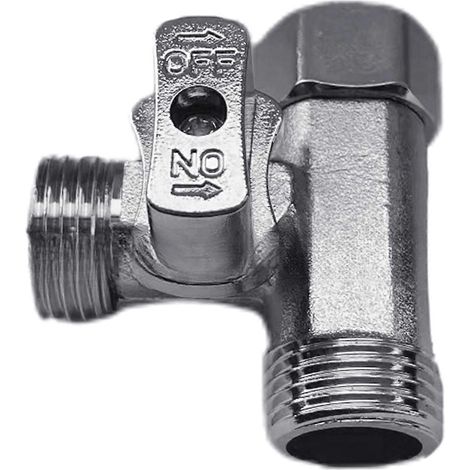 Robinets d'arrêt, raccords filetés 1/2 pouce, robinets de dérivation d'eau, améliorations pour le raccordement de toilettes bidet et lave-vaisselle, cuisine, salle de bain, multicolore (1/5)