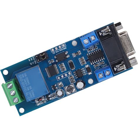 Module relais 1 canal, carte relais de commande, interface de communication RS232 TTL UART, 7-24 V CC (1/5)