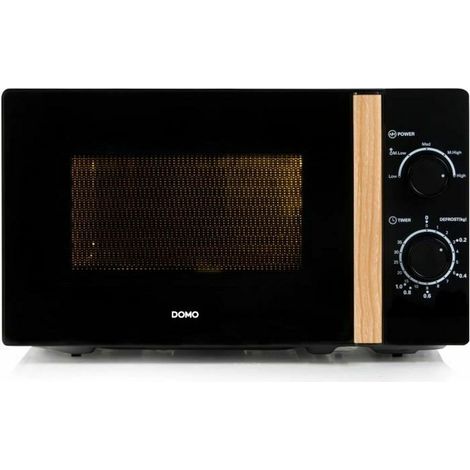Horno de microondas DOMO DO2820 - 20L - 700W - Temporizador 35min - Función descongelar - L44 x P35,8 x H 25,8 cm - Negro acabado (1/5)