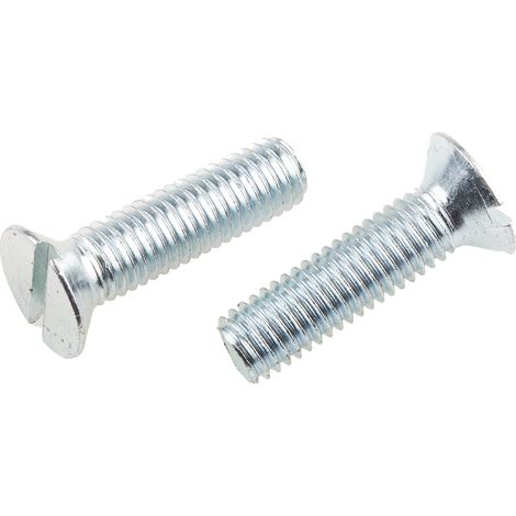 Vis à métaux RS PRO M8 à tête Fraisée fendue en Acier, 30mm ( Prix pour Sachet de 100 )