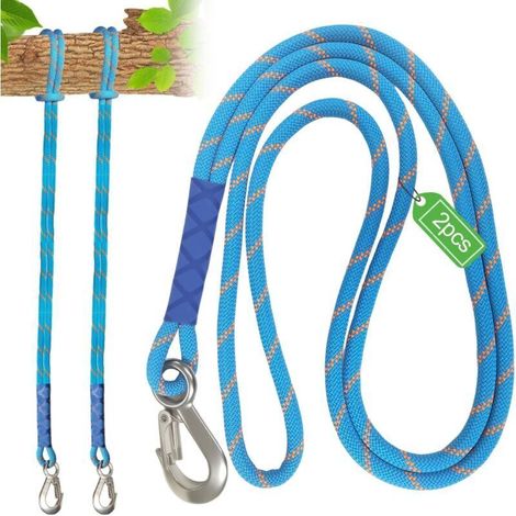2 Pièces 1,2 m Sangle Balancoire Arbre Sangle Hamac Corde Balancoire pour Support Hamac avec Une Capacité de 200 kg pour à L'installation Hamac Exterieur Balancoire Exterieur (1/5)