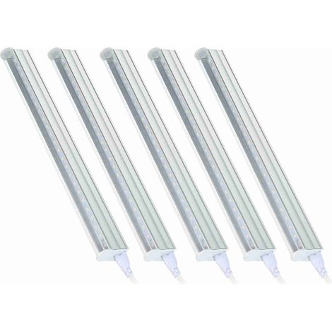 Lot de 5 tubes LED de croissance pour plantes d'intérieur, 5 W, faible consommation, type T5 (1/3)