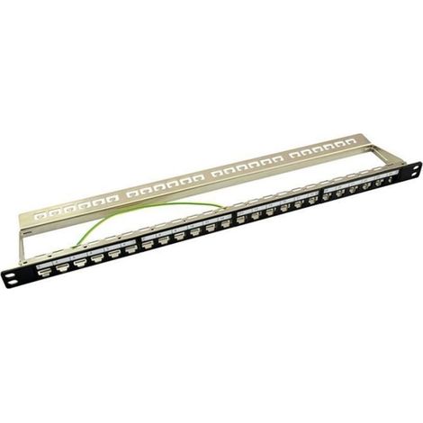 Panneau modulaire - LOGILINK - I-PP KS-24 NEH - 24 RJ45 Keystone - 0.5U - Noir (1/2)