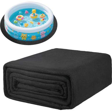 Rutschfester Pool-Bodenschutzteppich, 5 m Bodenschutz für Außenpool, thermischer Schutzfilm für Whirlpool und Pool, isolierende Unterlage, stoßdämpfende Bodenplatte (1/5)