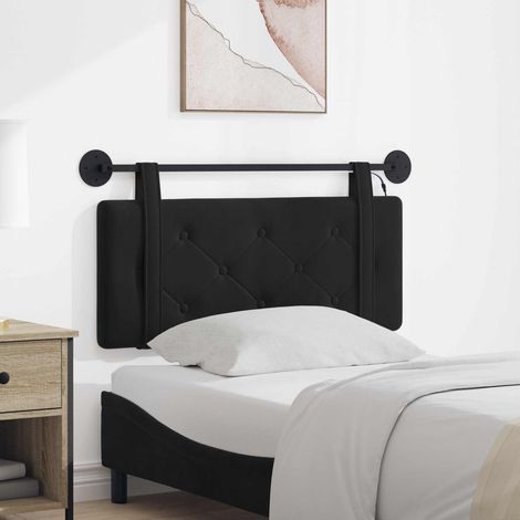 vidaXL Cabecero colgante Con luz LED Negro Terciopelo (1/5)