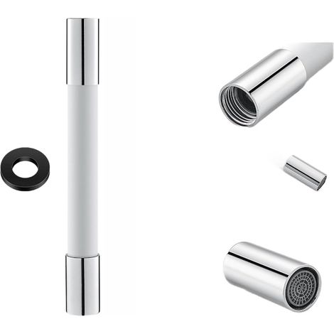 Adaptateur Robinet Flexible Silicone pour Lavage Mains(White) (1/5)