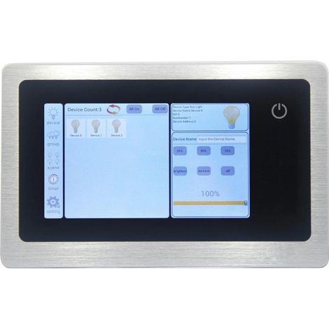 Steuerung DALI Master mit Touchscreen Silber