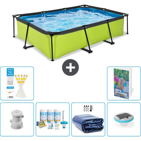 Exit Pool Rechteckig - 300x200x65 cm - 7-teilig S228