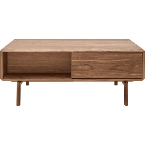 Couchtisch Walnussfurnier mit Stauraum B100 cm SUVA