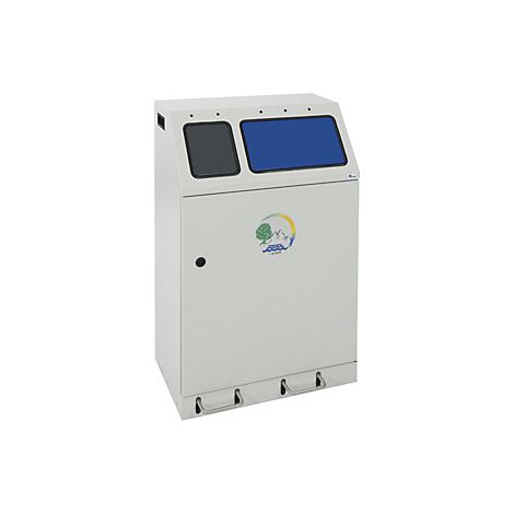Recipiente de acero para separar materiales  capacidad 60 + 30 l