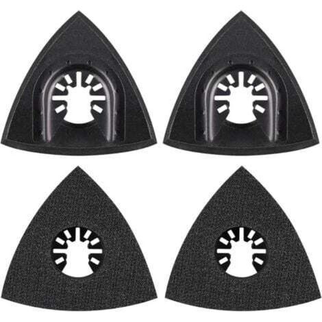 4Pcs Patin de Ponçage 76mm Multi-outil Accessoires pour Patin de Fixation, Lame à Multi Outil, Accessoires Outil Oscillant pour Worx Mikita Dewalt Power Tool, Worx Tool, Bosch Multi Outil (1/5)