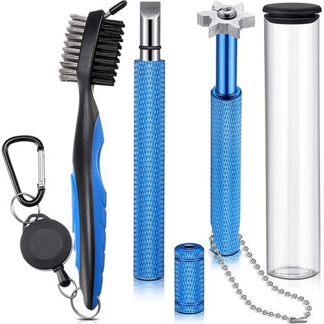 Doppelseitiges Reinigungs- und Schärfset für Golfschläger – Praktische Geschenkidee (1/5)