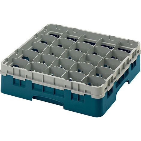 Casiers de lavage haut max 11.4 cm - 50 x 50 x 14.3 cm - Vert - Lot de 5 - Cambro