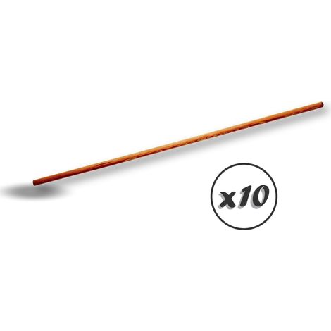 Manche à balai bois lisse Balais sans douille Ø 24 mm 1,20 mètre - Quantité x10 - Ø 24 sans douille (1/4)