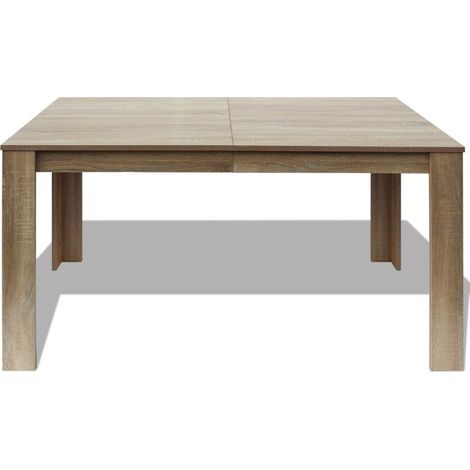 Table à manger rectangulaire bois naturel Dimer 140cm (1/4)