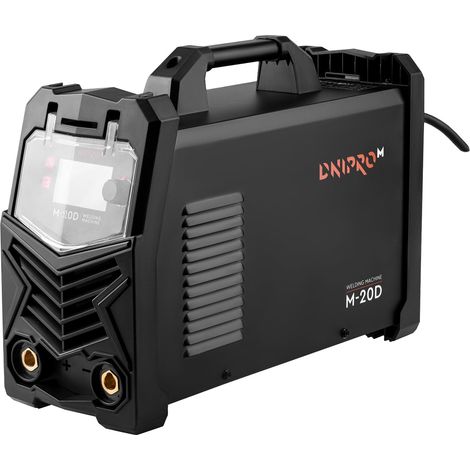 Dnipro-M Soldador Inverter 200A 7000W MMA/LIFT TIG, 230V, desde 140V, Hot Start, Arc Force, Anti Stick, VRD, Pantalla LED, Electrodos 1,6-5 mm. M-20D