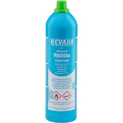 Recharge de gaz R600A 750 ML – Compatible réfrigérateurs et congélateurs toutes marques – Bouteille de propane 420 GR