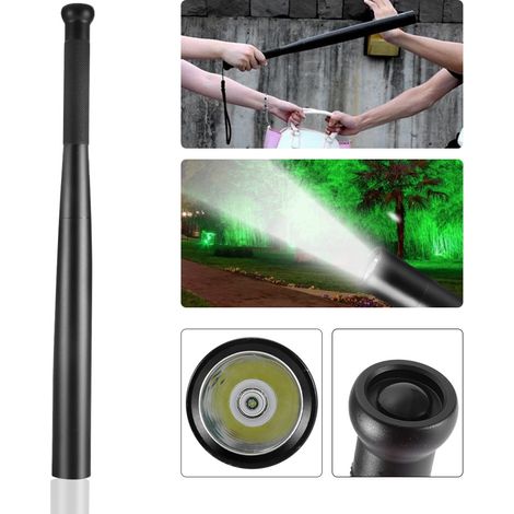Outdoor-Taschenlampe in Baseballschlägerform mit hoher Leuchtkraft für Patrouillen, Camping und Notfälle, 39 cm (1/5)