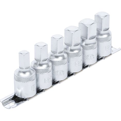 BGS Öldienstschlüssel-Satz Antrieb Innenvierkant 12,5 mm Abtrieb Innenvierkant 6-tlg.