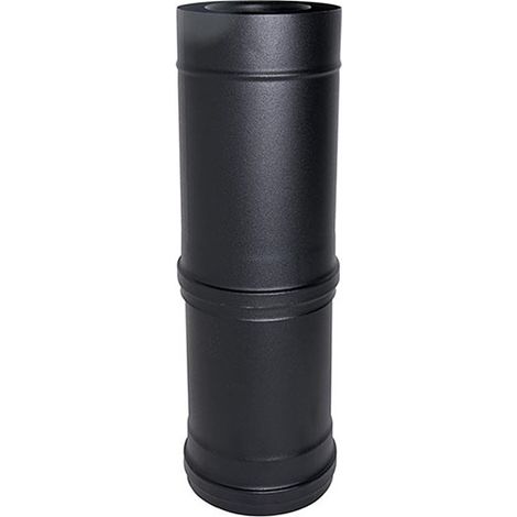 MBM – Conduit de fumée coaxial télescopique noir D. 100/150 – Longueur 550/940 mm – Acier inoxydable AISI 316 – Conforme UNI 1856/2