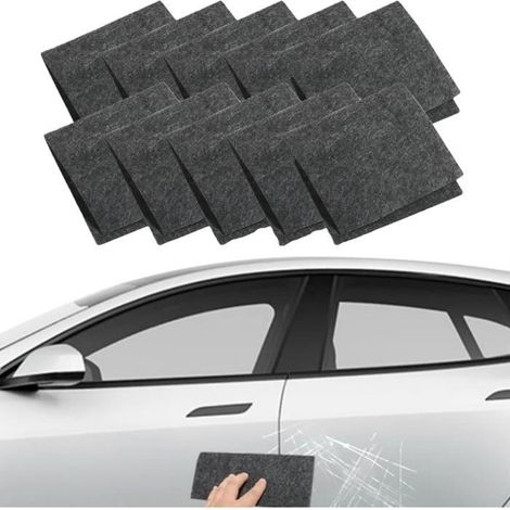 Nano-Glitzertuch, Nano-Glitzertuch für Autokratzer, Mehrzweck-Nano-Glitzertuch zur Lackaufbereitung, Reinigungstuch, 10 x 20 cm (1/4)