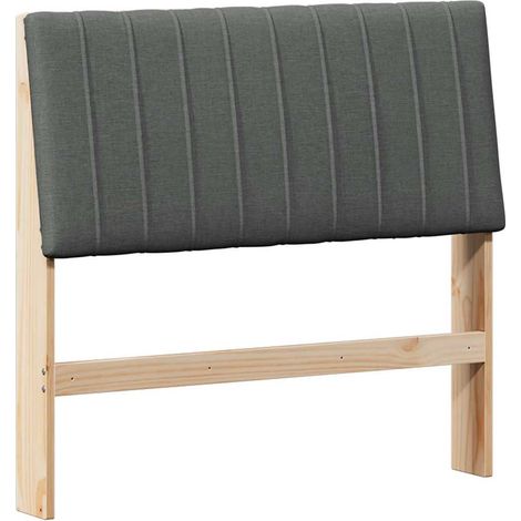 Maison Exclusive - Cabecero tapizado Gris oscuro 100 cm Madera de (1/5)
