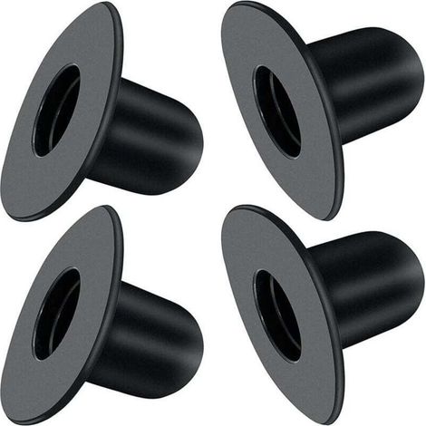 4 Pièces Bouchon de Piscine, Noir Bouchons de Fond de Rechange, pour Piscines Hors Sol-Crezuo (1/4)