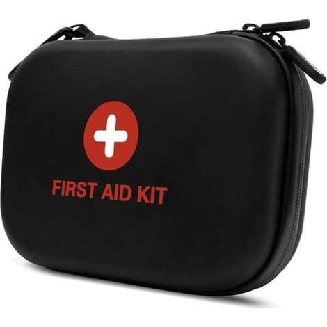 SABIR-Trousse de premiers secours compacte et miniature, kit de survie médicale pour les urgences, idéale pour la voiture, les voyages et la maison. (1/5)