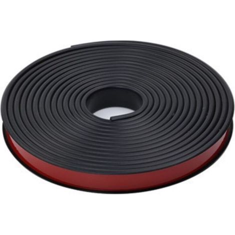 Selbstklebender, U-förmiger, flexibler TPE-Schutzstreifen für Möbelkanten – für Schrankreparaturen und Möbelrestaurierungen (Schwarz, 18 mm x 3 m) (1/5)