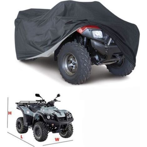 Housse protection ATV quad 145x85x98cm – Imperméable Oxford anti UV avec ourlet élastique
