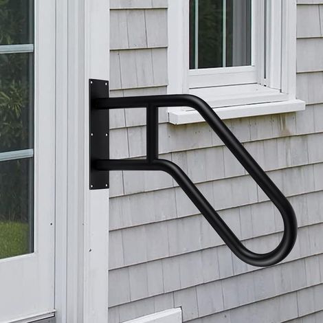 Main Courante pour Escalier Murales pour Intérieur Extérieur, Rampe Escalier Sécurité en Acier Inoxydable pour 1-5 Marches, Main Courante Antidérapante pour Garage, Porche et Jardin
