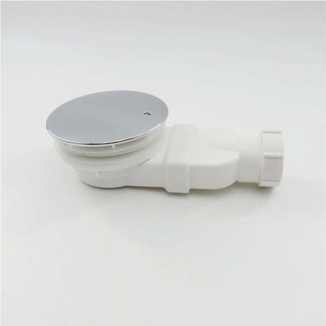Bonde de Douche Extra-Plate Dôme ABS, blanc(Vidange)