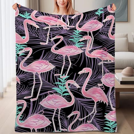Couverture de lit en polaire, douce et chaude en microfibre chaude pour le printemps, décoration intérieure stylée, cadeau pour femmes et hommes, 6080 pouces (1/4)