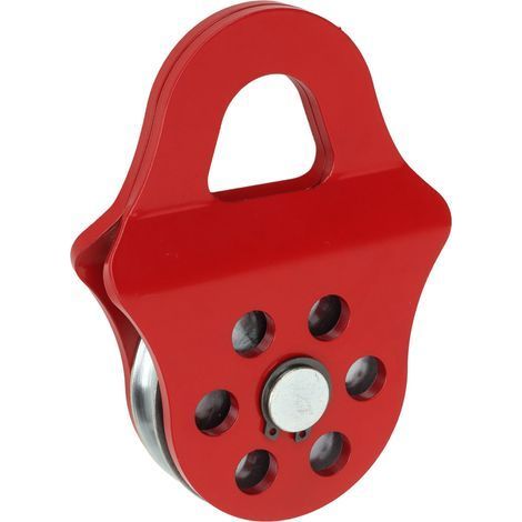 Poulie de remorquage à bloc d'arrachage, capacité de charge 4T, treuil robuste rouge pour camion tracteur ATV UTV (1/5)