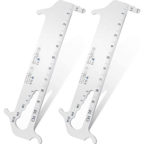 NineClouds Jauges de chane de vélo pour toutes les chanes de vélo, carte de test de chane de vélo, outils pour votre chane de vélo (1/5)