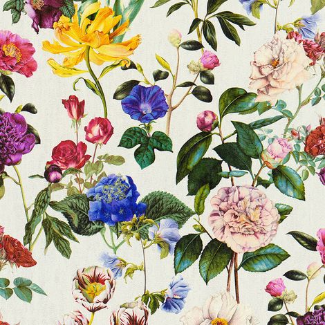 A.S. Creations – Papier peint à motif fleuri multicolore – Tapisserie florale pour couloir – Papier peint anglais pour chambre adulte – Collection Jette 5