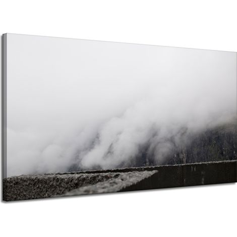 Leinwanddruck Natur Nebel in den Bergen 120x70 cm