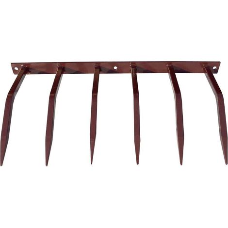 Barriera Antintrusione con Punte in Acciaio 49x25 cm per Balconi Muri di Cinta Marrone (1/2)