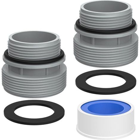 BelleRise - Kit Conversion Piscine–4560 raccord,Adaptateur 40mm vers 38mm ABS–compatible avec filtre de piscine Intex (1/5)