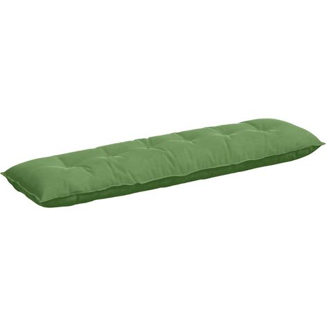 Coussin de Dos Vert clair 180 x 50 cm Tissu en velours côtelé (1/5)