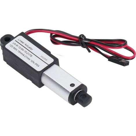 Actionneur linéaire miniature électrique en aluminium ABS, alimentation en courant continu, mini-actionneur de mouvement pour machines agricoles, 12 V, 21 mm, 0,8 pouce (1/5)